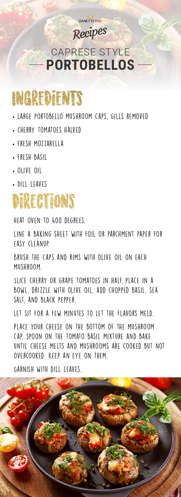 Caprese Style Portobellos