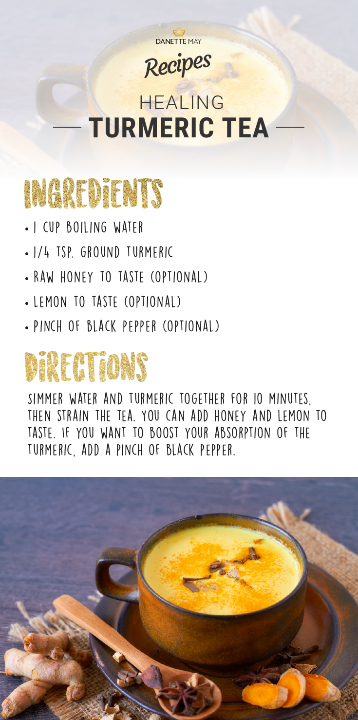 Healing benefits turmeric tea recipe