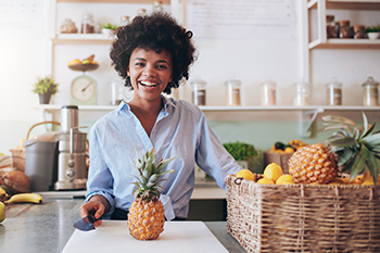 woman kitchen power pineapple irreplaceable