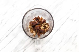 cacao ingredients in blender