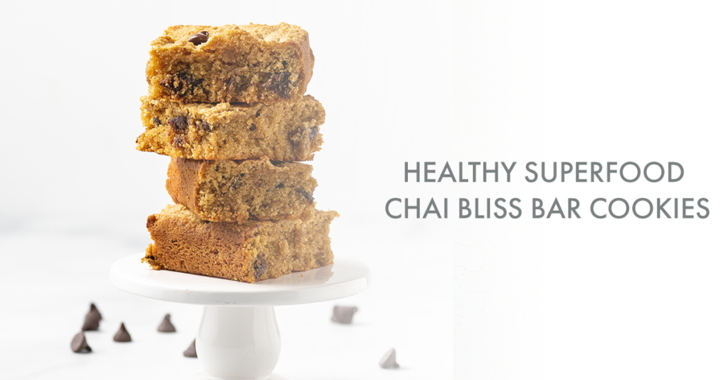 superfood chai bliss bar cookies